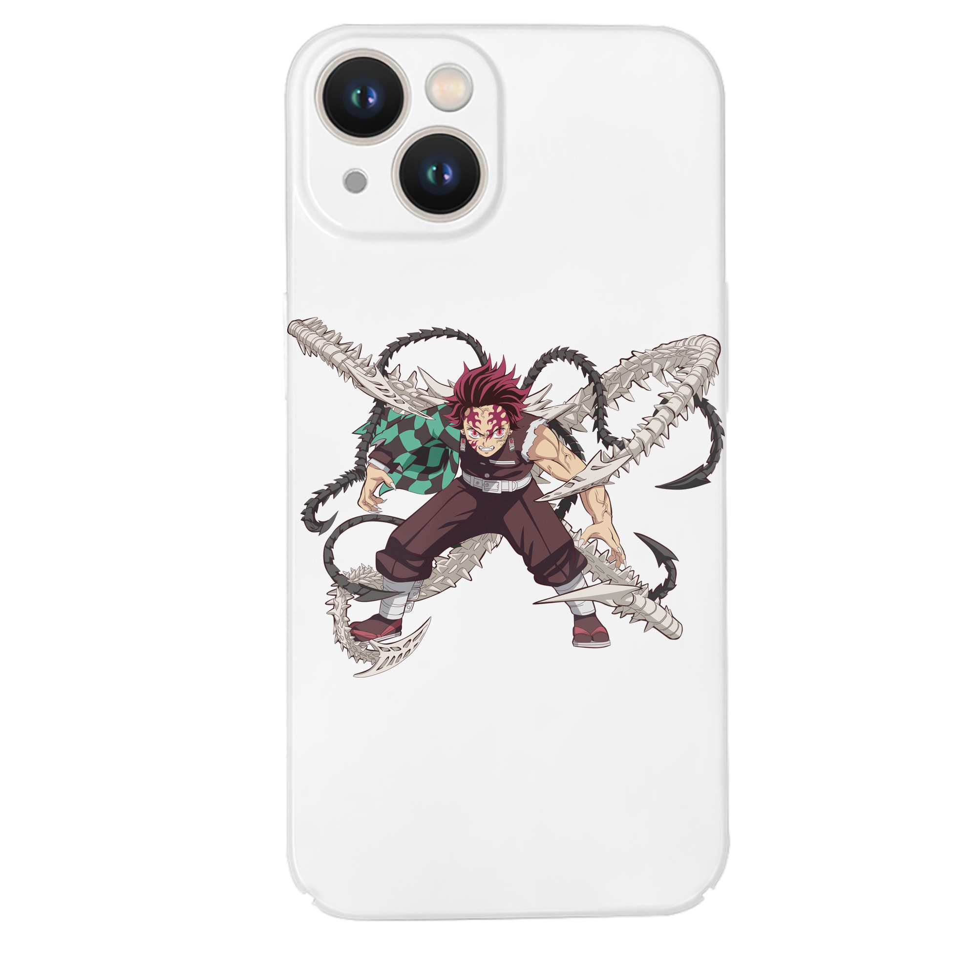 （画像用） 鬼滅の刃 竈門 炭治郎／かまど たんじろう Kamado Tanjirou 【iPhone 14シリーズ対応】ハードケース